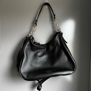 Coach Black Leather Shoulder Bag